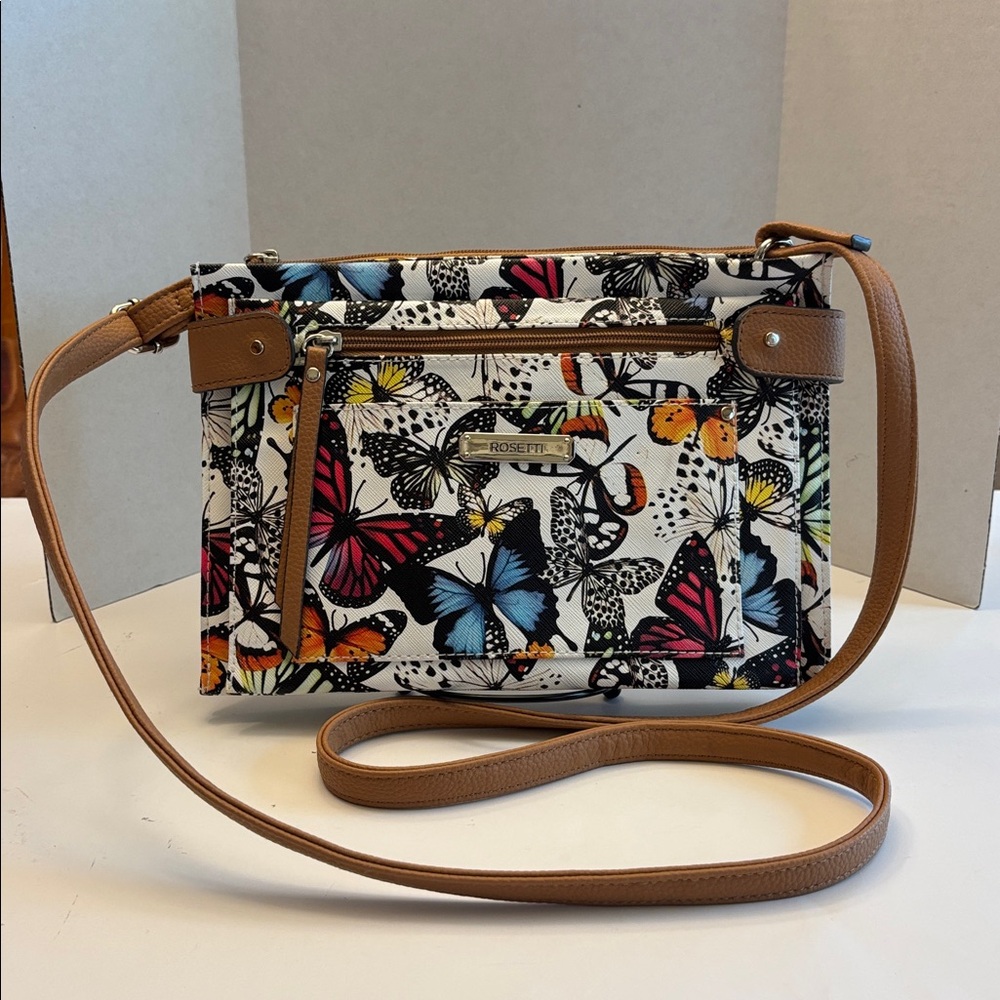 Rosetti Multicolor Butterfly Crossbody Bag